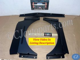 OEM 1965 1966 1967 Cadillac Deville Calais Fleetwood 1965 1966 Eldorado RADIATOR FAN SHROUD COMPLETE SET - TOP, RH, LH #1483977/#1490032/#1490031